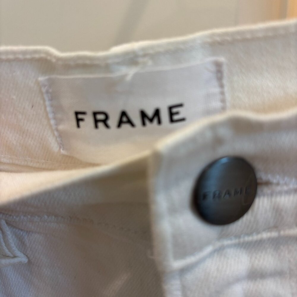 Frame Le Beau White Jeans, Sz‎ 28 - Picture 2 of 7